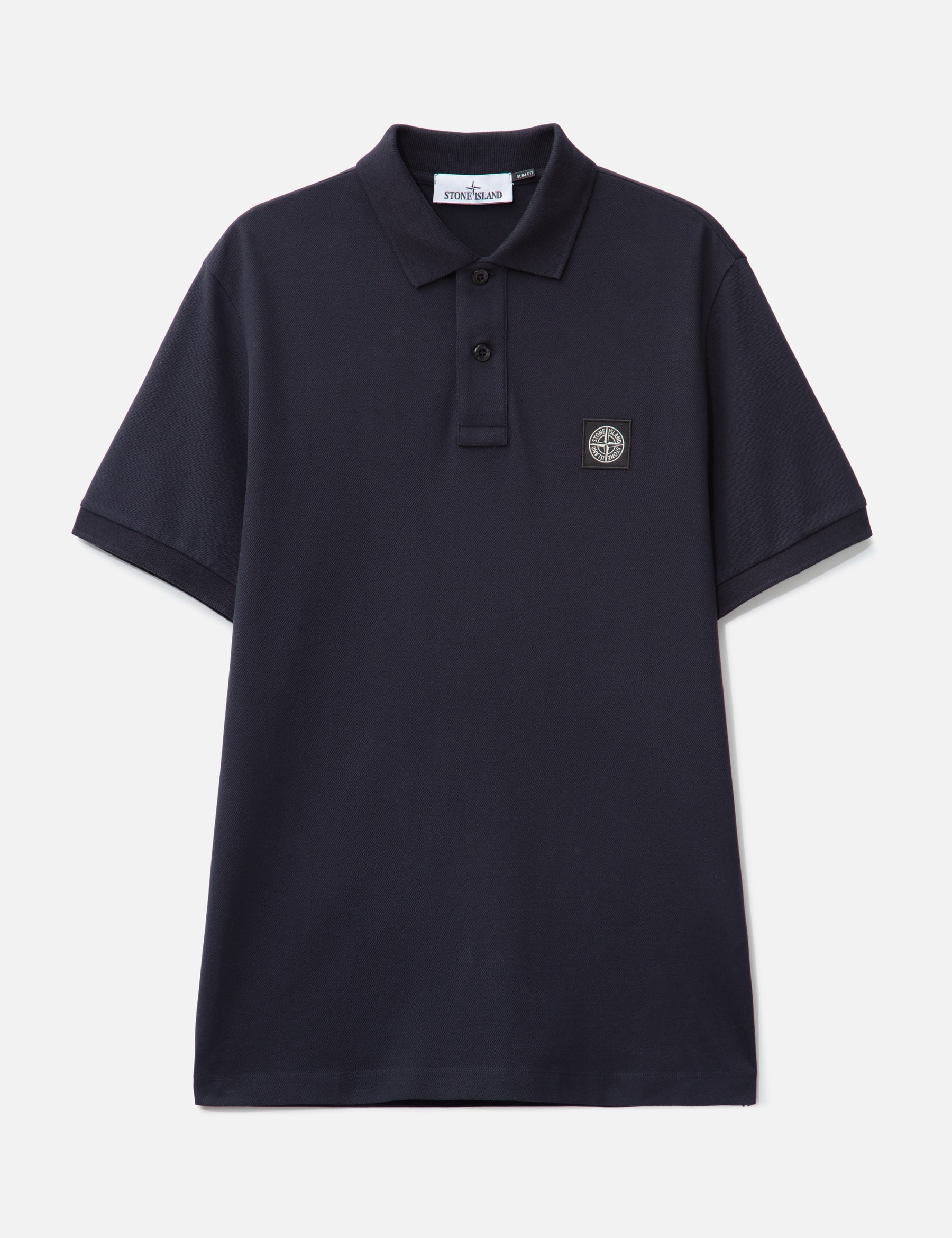 Short-Sleeve Polo Shirt With Compass Patch view 19
