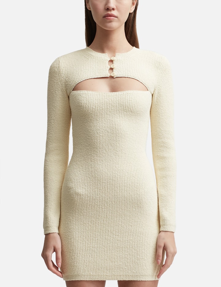 Alexander Wang T Cut-out Knitted Minidress In White