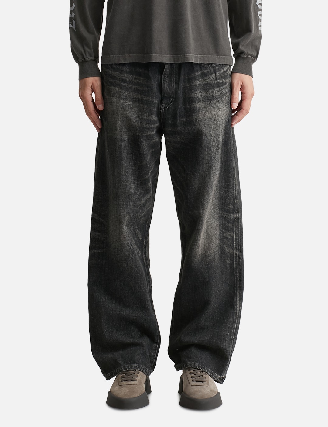 Washed Denim DP Wide Pants view 18