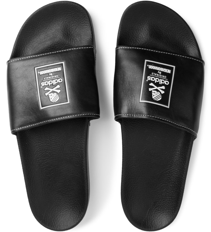 adidas Originals x NEIGHBORHOOD Black Adilette Slippers Placeholder Image