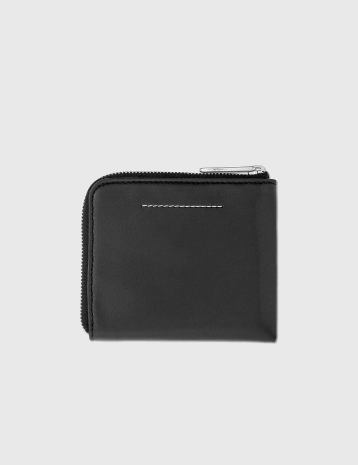 Fake Leather Logo Print Zip Wallet Placeholder Image