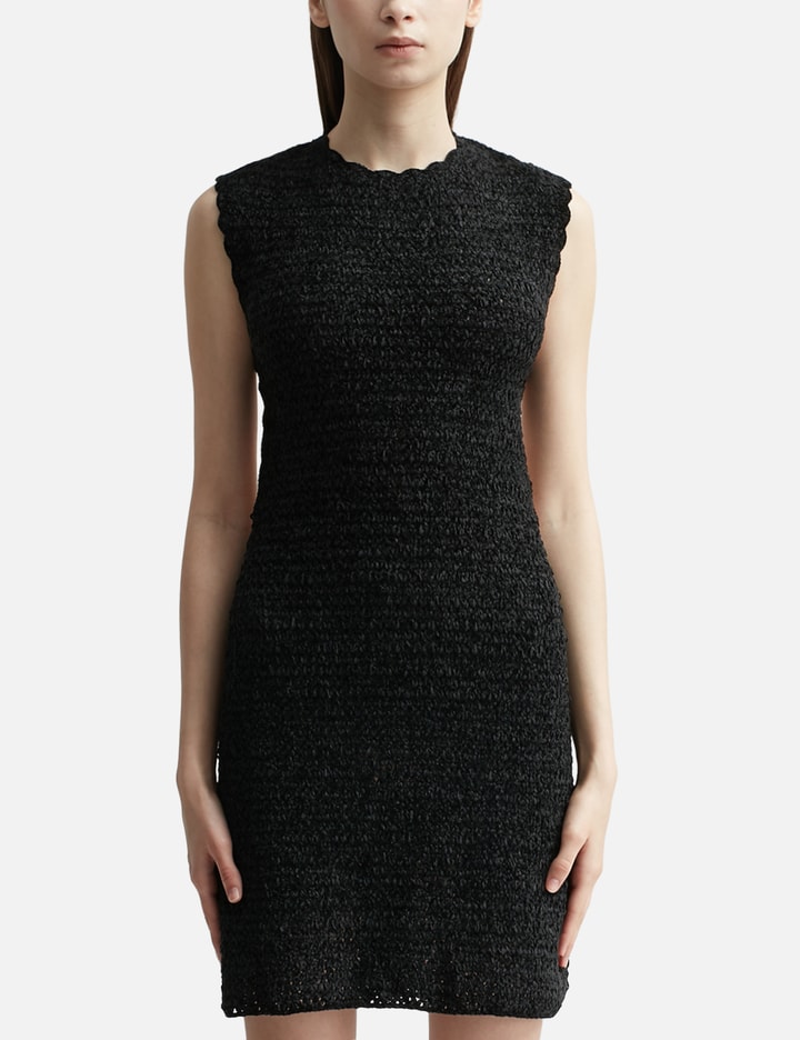 Ganni - VELVET CROCHET OPEN BACK MINI DRESS | HBX Ganni - VELVET CROCHET OPEN BACK MINI DRESS | HBX