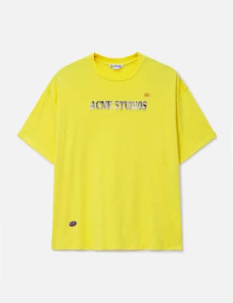 Acne Studios Logo t-shirt - Bright Yellow