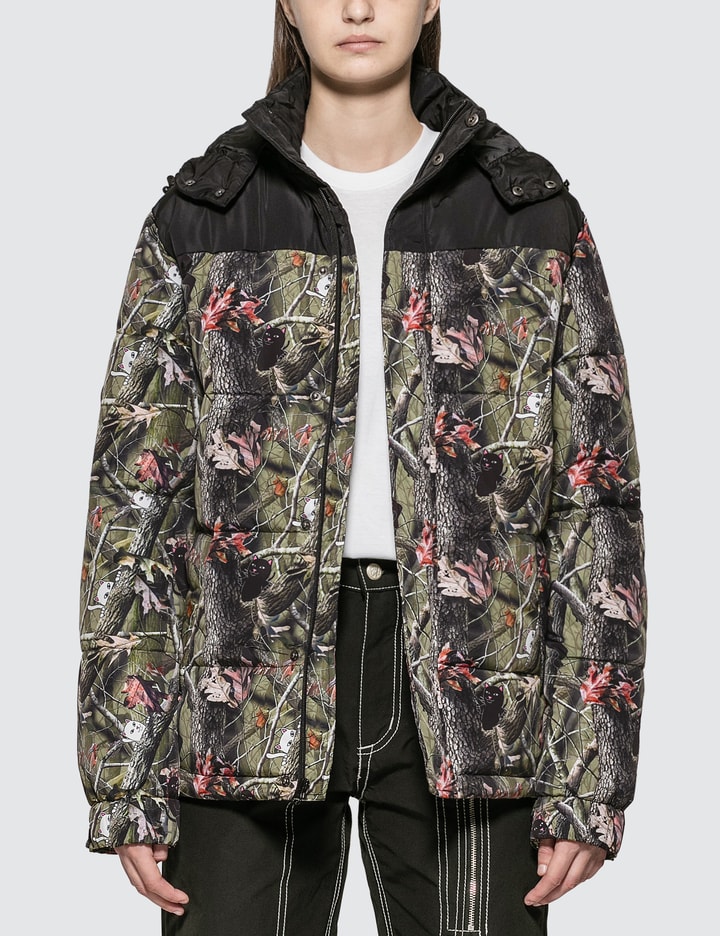 Nerm & Jerm Tree Camo Puffer Jacket Placeholder Image