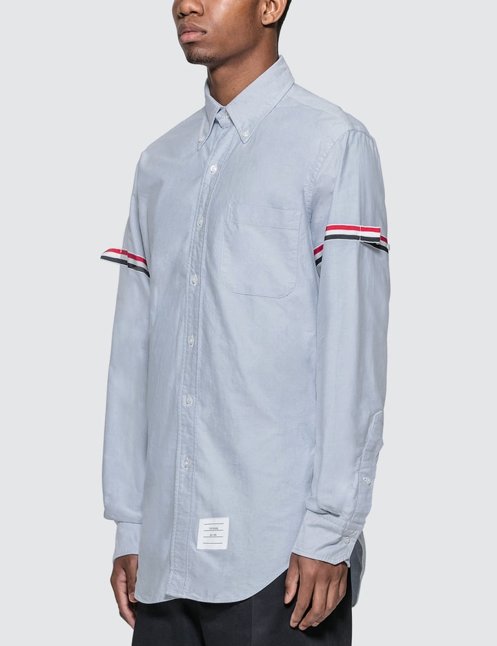 Thom Browne Classic Button Down Point Collar Shirt