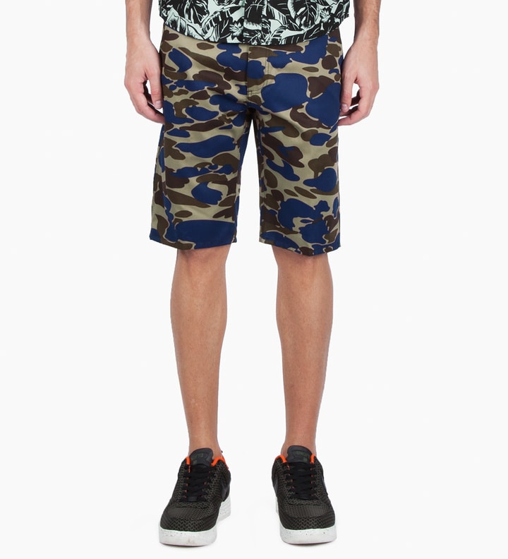 Metro Blue Camo Isle Lincoln Simple Shorts Placeholder Image