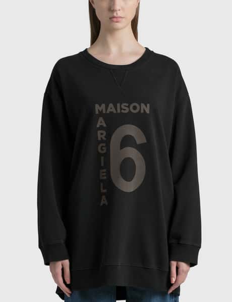 MM6 Maison Margiela - ロゴ オーバーサイズ スウェットシャツ | HBX 