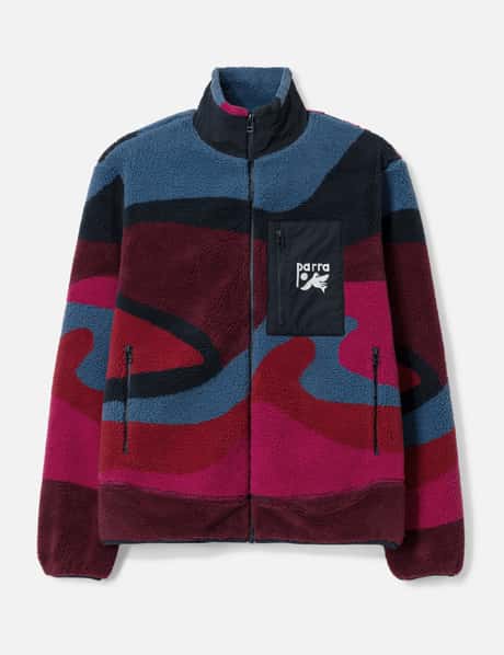 By Parra Full Ftp Booster Polar Fleece Jacket Red