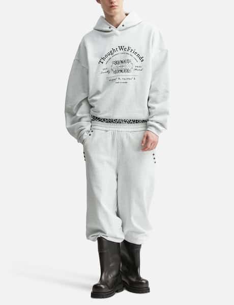 "Jackie" Grey Studded Sweatpants view 14