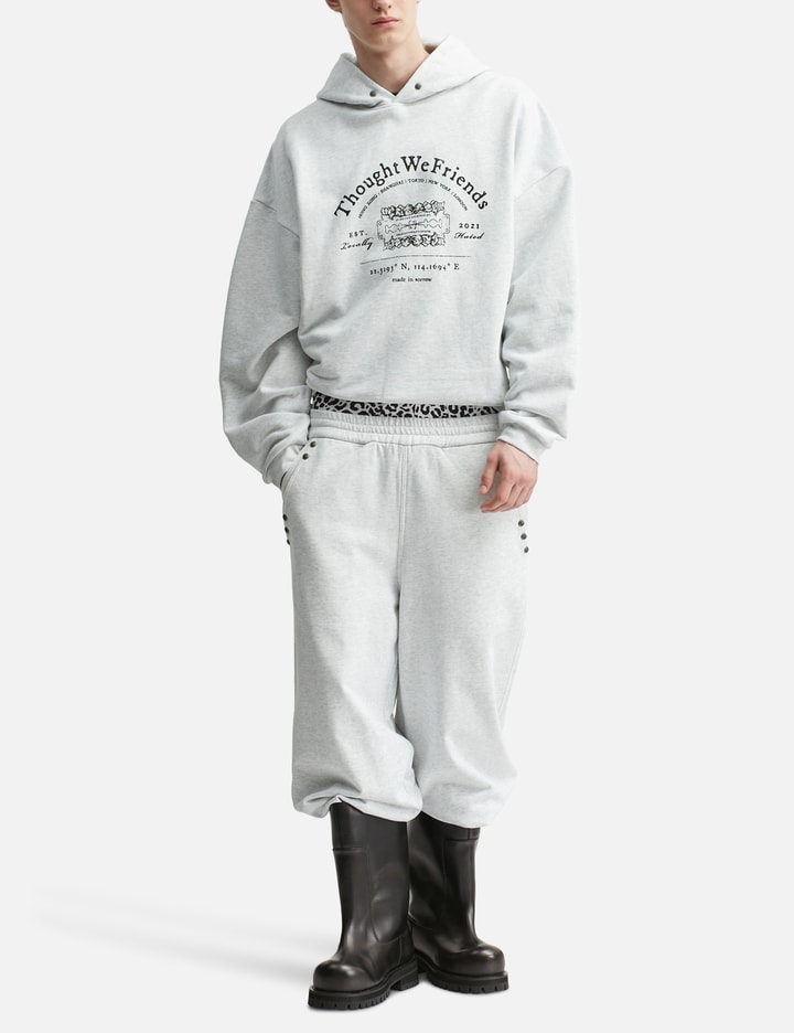 Thought We Friends "Jackie" Grey Studded Sweatpants