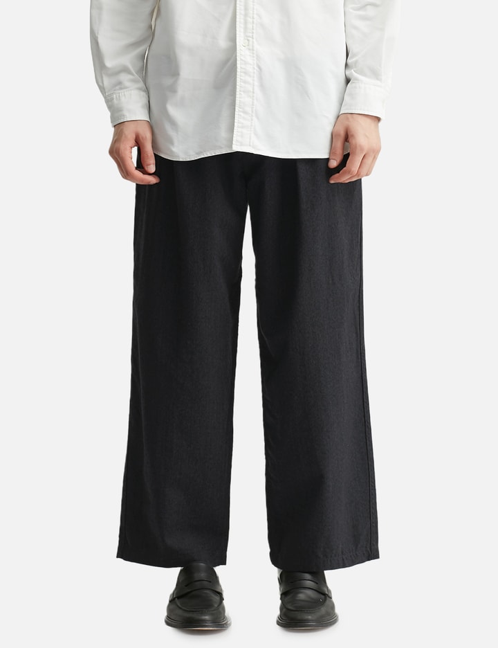 Nanamica Wool Gabardine Pleat Pants In Black