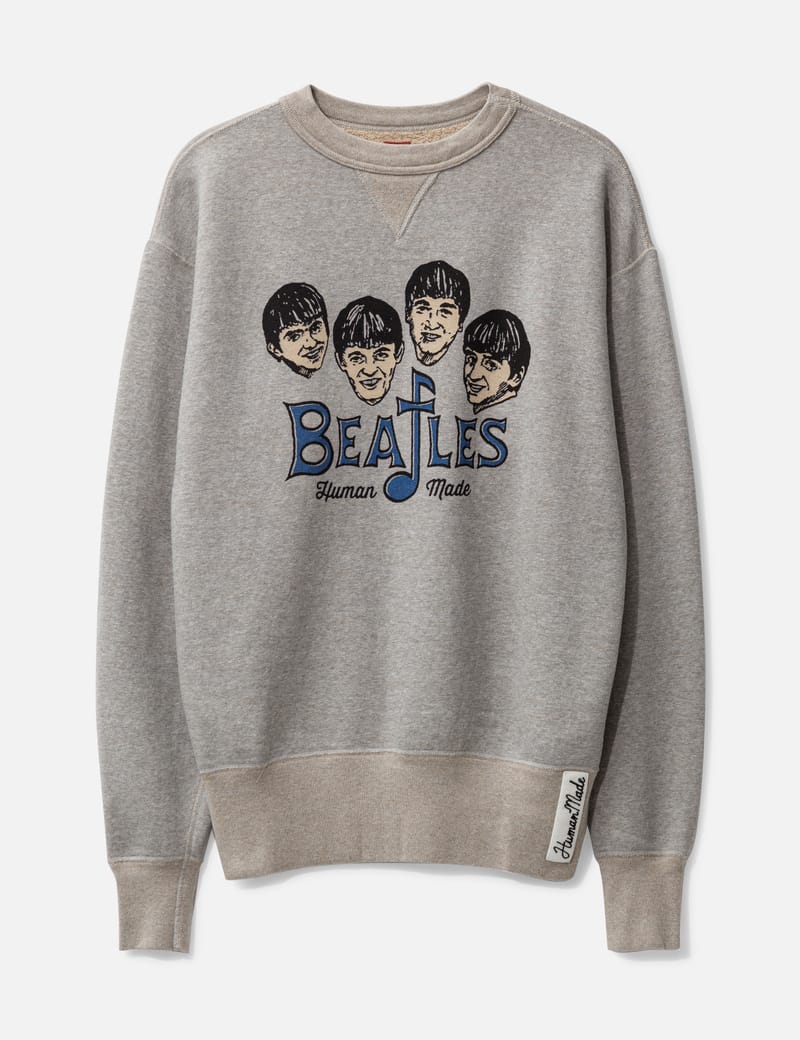 【人気Lサイズ】ヒューマンメイド　ビートルズ　前V　スウェット　即完売モデル HUMAN MADE (ヒューマンメイド) THE BEATLES (ビートルズ) BEATLES SWEATSHIRT（ビートルズスウェットシャツ）  グレー サイズ:L