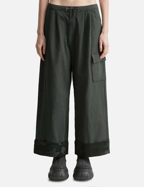DEINET DEINET Roll Up Cargo Banding Pants Charcoal
