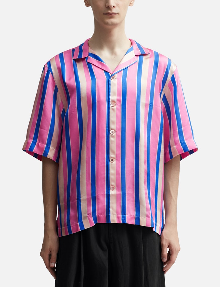 Striped Button-Up Shirt Placeholder Image