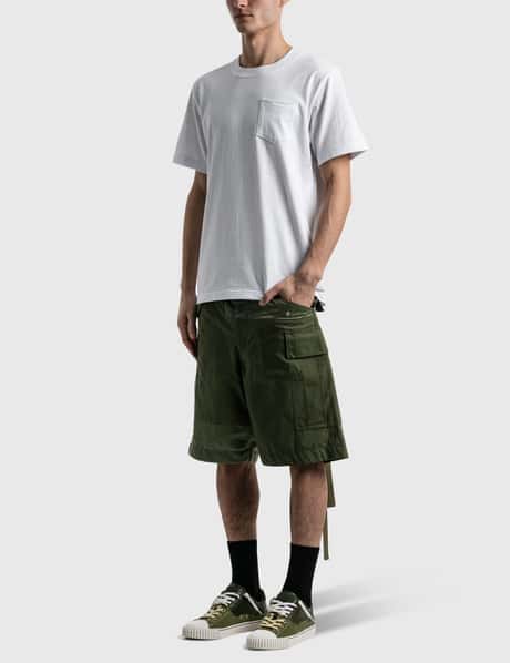 Sacai - Cotton Nylon Oxford Shorts | HBX - Globally Curated 