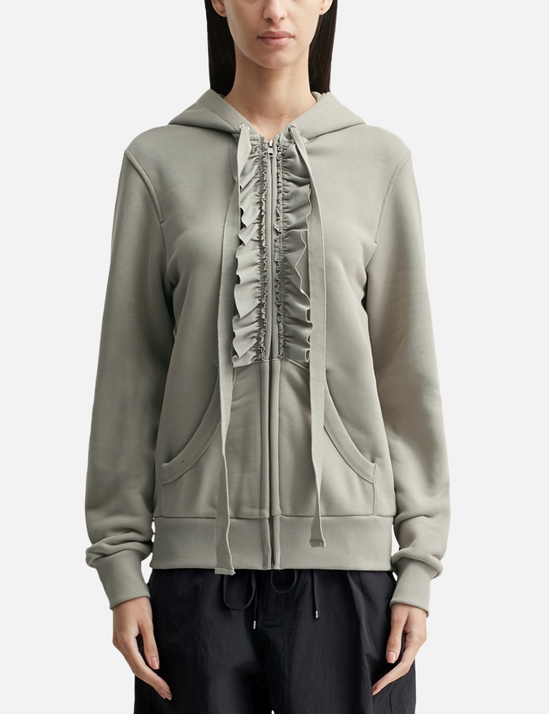 Ruffle Hoodie Zip-Up view 6