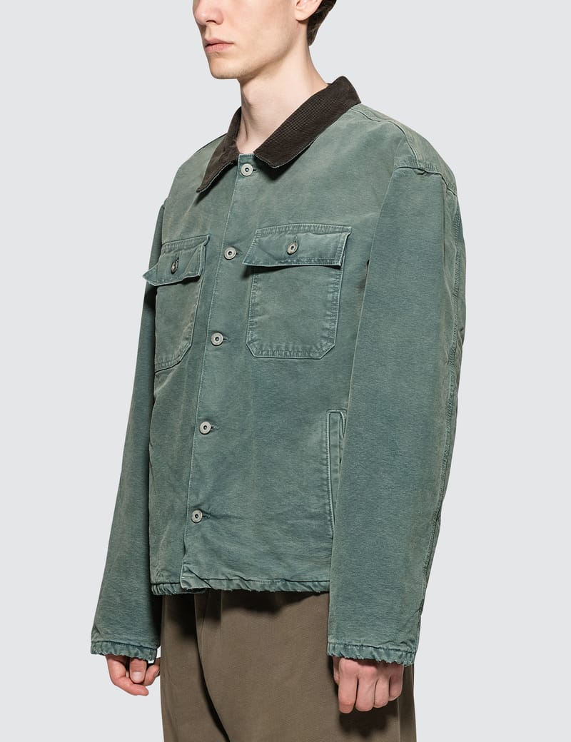 yeezy flannel lined canvas jacket