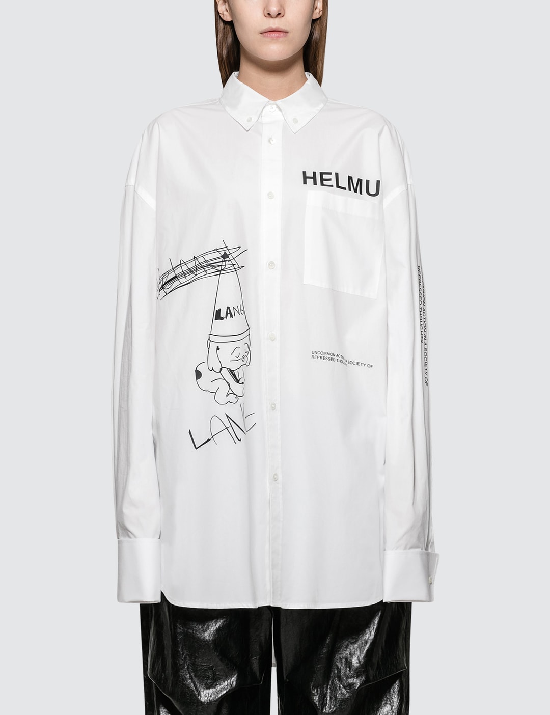 Helmut Lang - HL Chest Logo T-Shirt  HBX - Globally Curated Fashion and  Lifestyle by Hypebeast