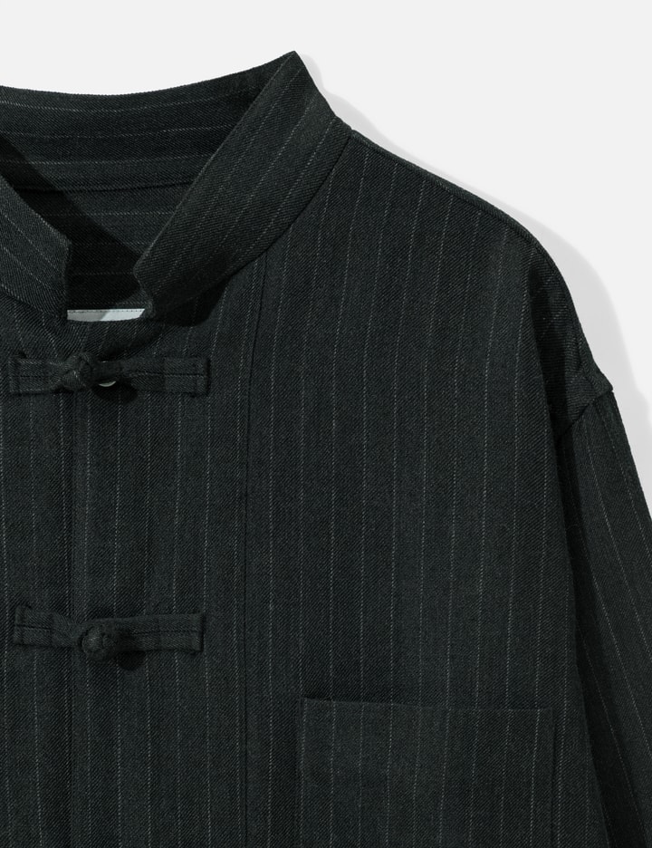 NÒMARHYTHM TEXTILE Pinstripe Double Button Shirt