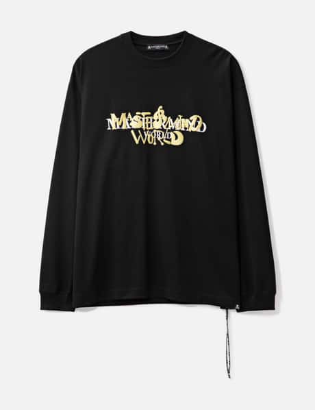 Mastermind World Oversized Word Skull Long Sleeve T-shirt