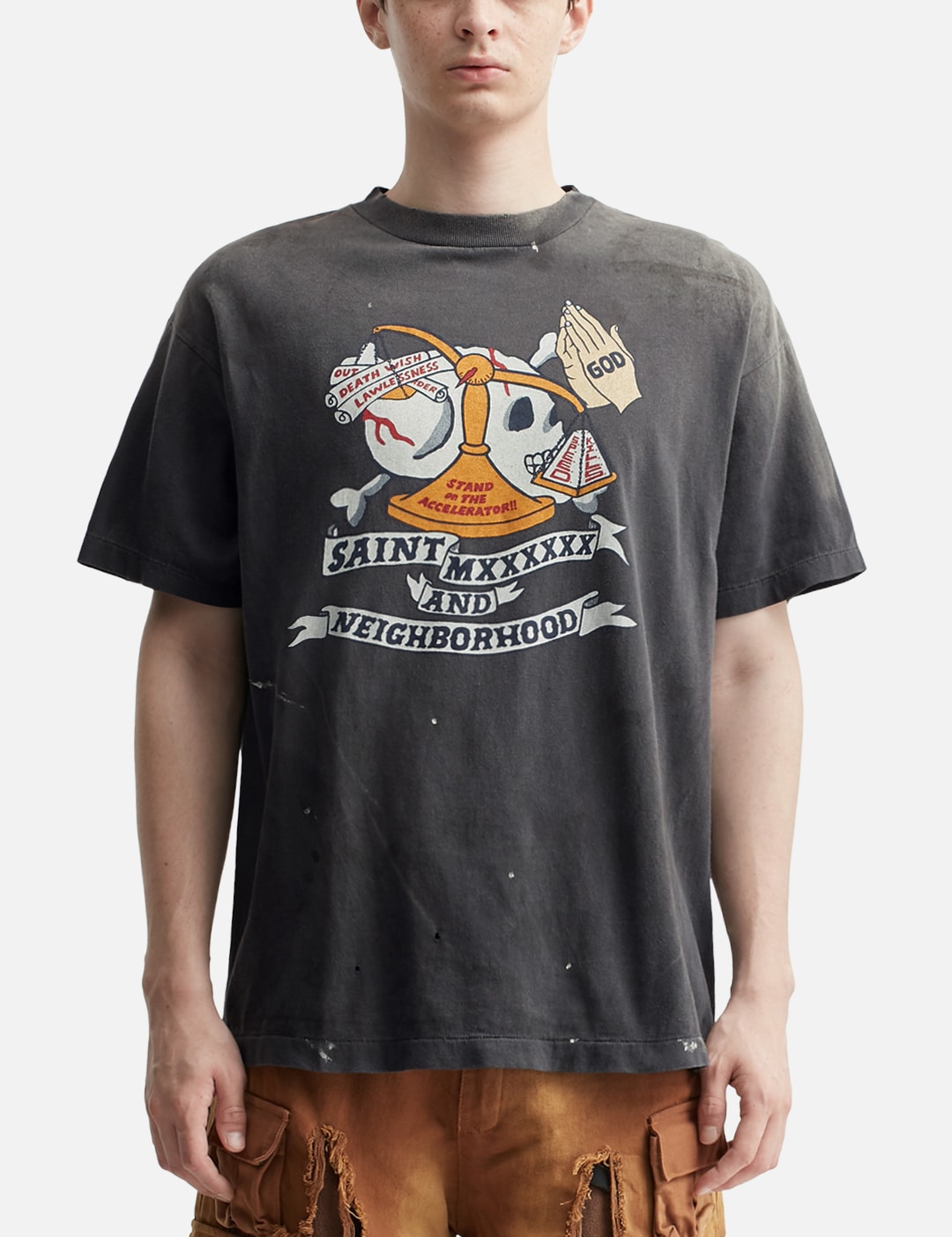Mxxxxxx × NEIGHBORHOOD STHD.Pray Short Sleeve T-Shirt view 12