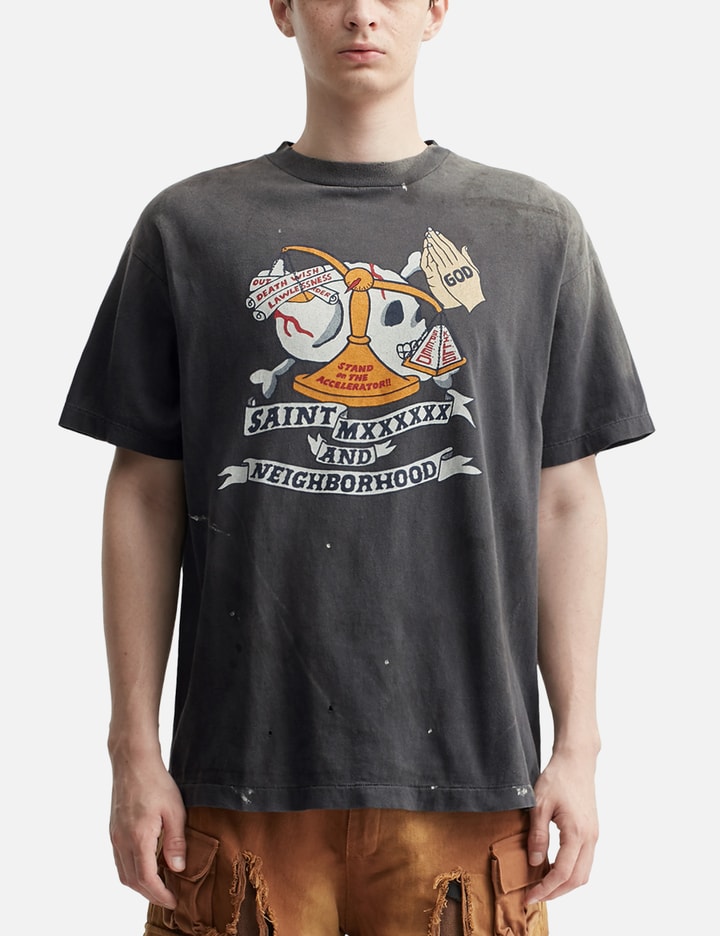 SAINT Mxxxxxx × NEIGHBORHOOD STHD.Pray Short Sleeve T-shirt Placeholder Image