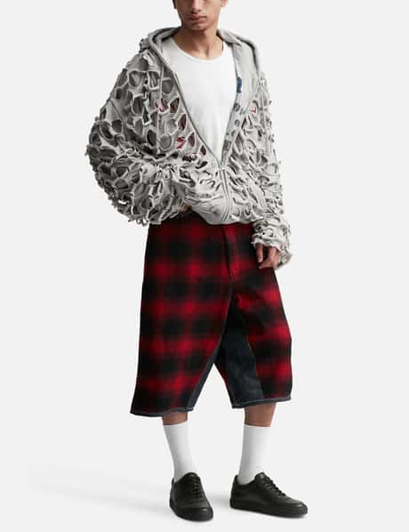 PROJECT G/R - REVERSIBLE LASER CUT ZIP HOODIE | HBX - ハイプ  