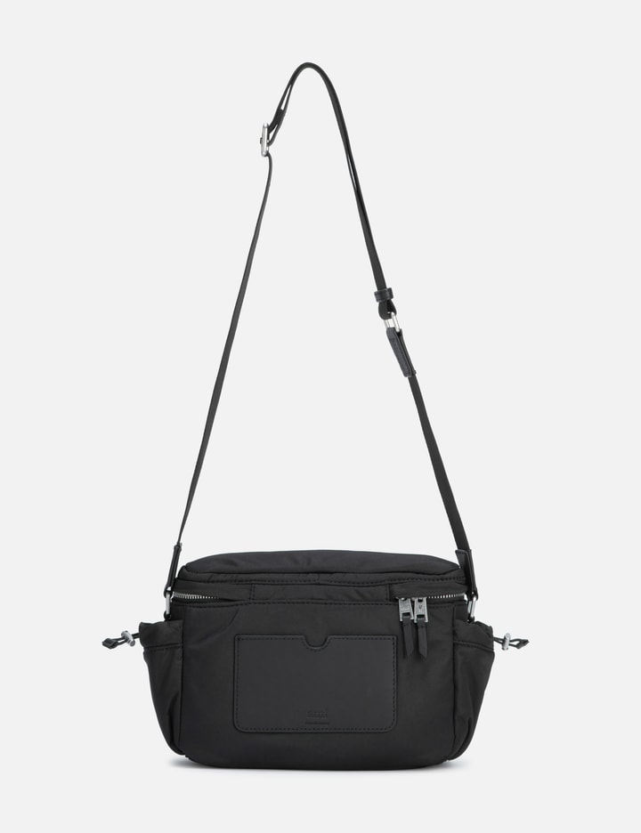 Shop Ami Alexandre Mattiussi Ami De Coeur Messenger Bag In Black