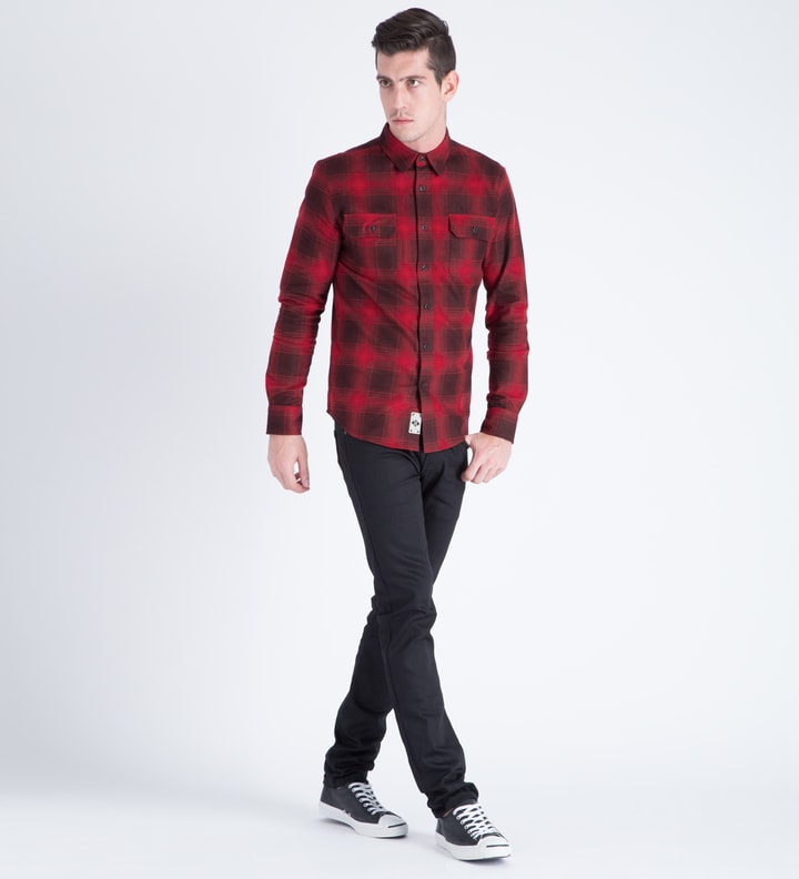 Red Freeman L/S Flannel Shirt Placeholder Image