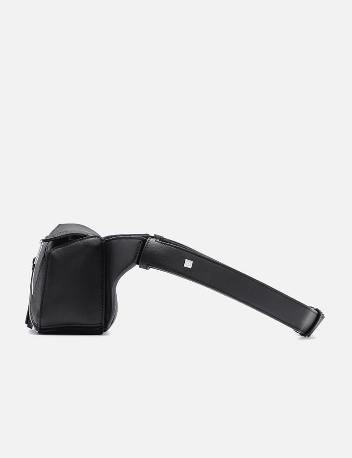 Loewe Puzzle Edge Mini Leather Belt Bag In Black