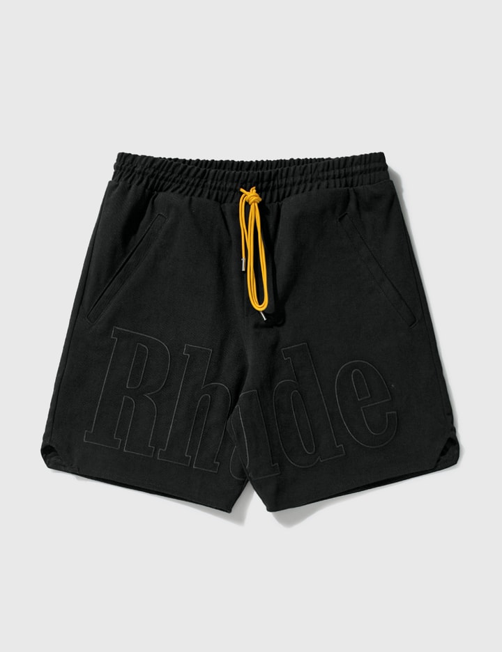 EMBROIDERED TWILL LOGO SHORTS Placeholder Image