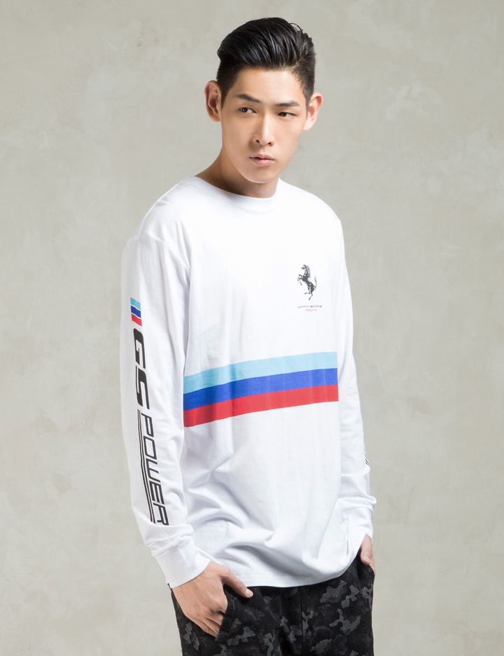 White Gs Racer L/S Tee Placeholder Image