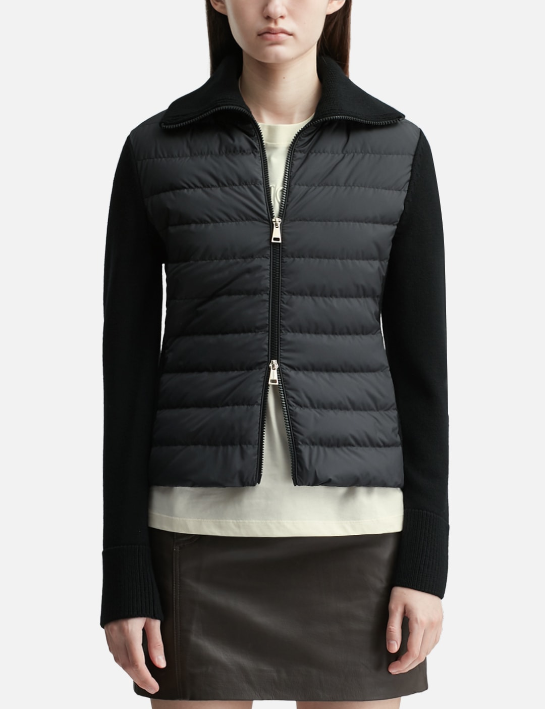 Padded Wool Zip-Up Cardigan view 13