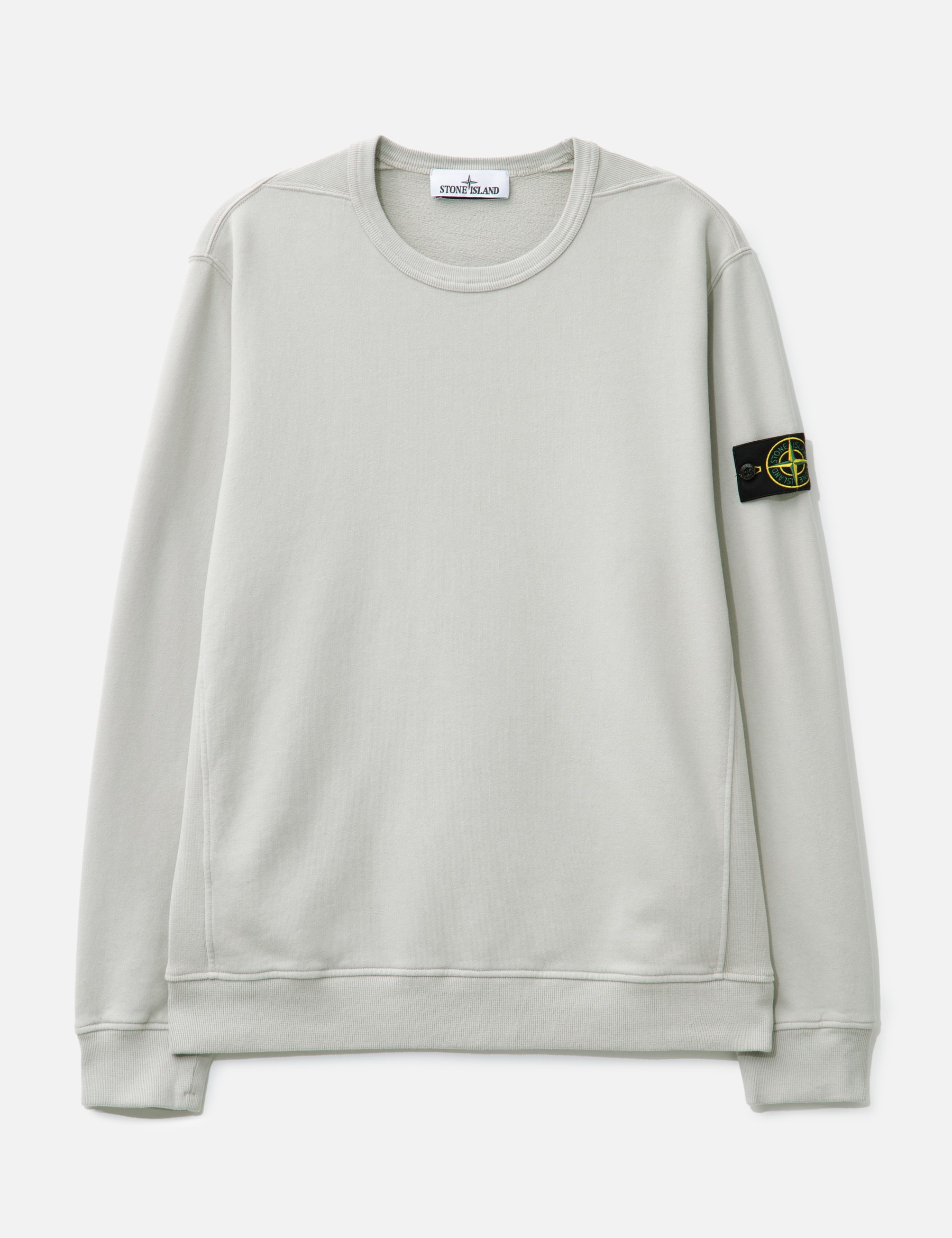 Brushed Organic Cotton Fleece Sweatshirt With Ribbed Inserts view 19