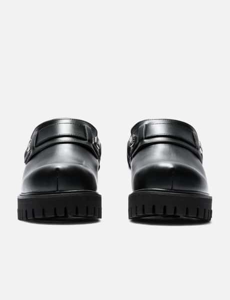 Black Leather Mules view 7