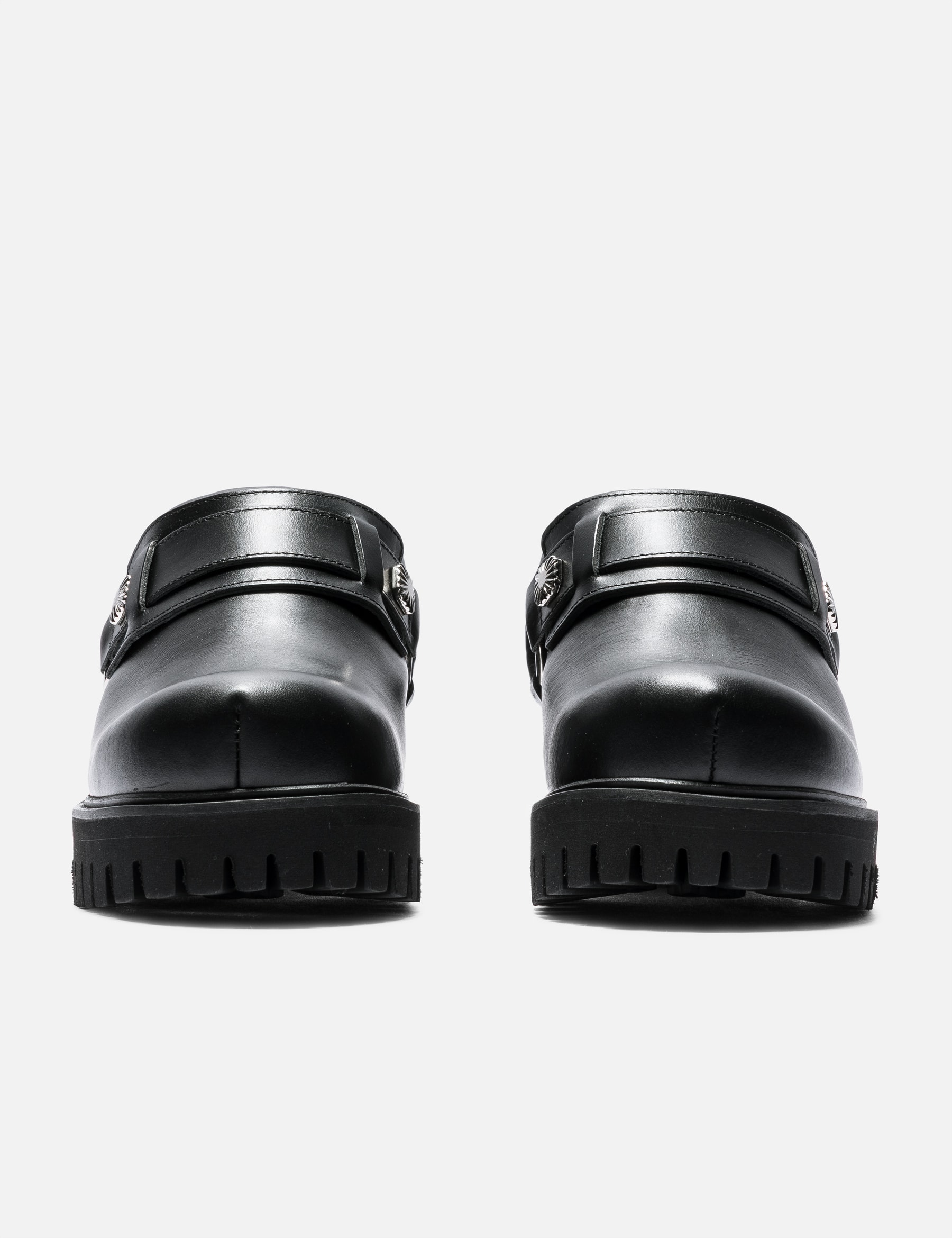 Black Leather Mules view 14