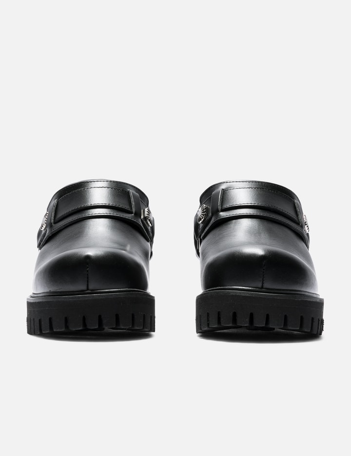 Toga Virilis Black Leather Mules