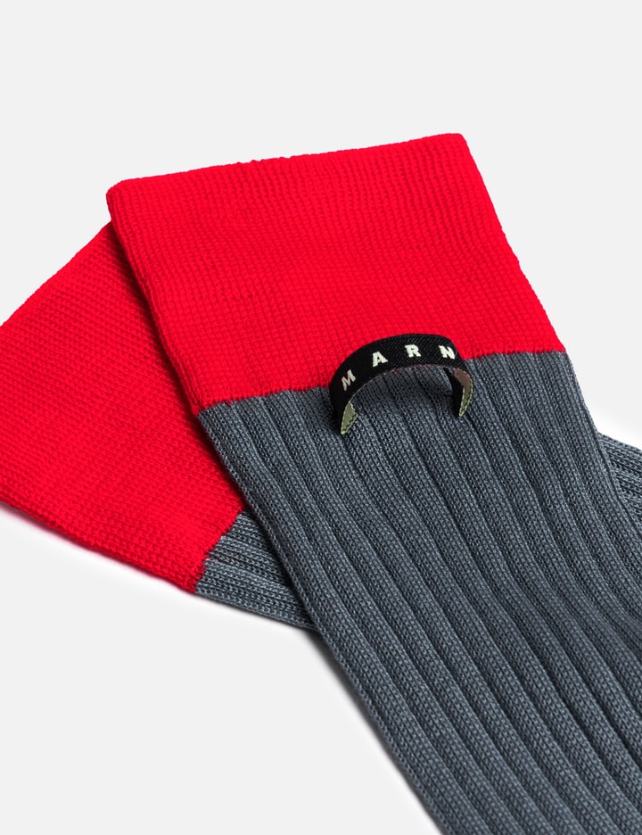 Marni Cotton Socks With Contrast Cuffs