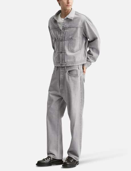 Time Travel Trucker Jacket Gray Denim view 14