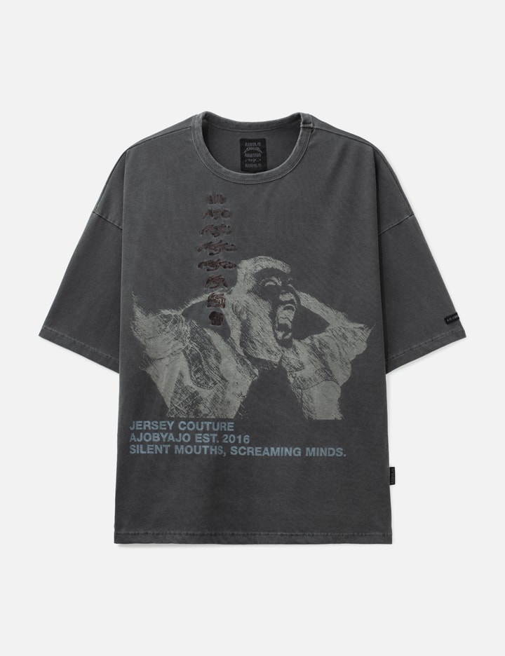 AJOBYAJO Soundless Wailing Wide T-Shirt