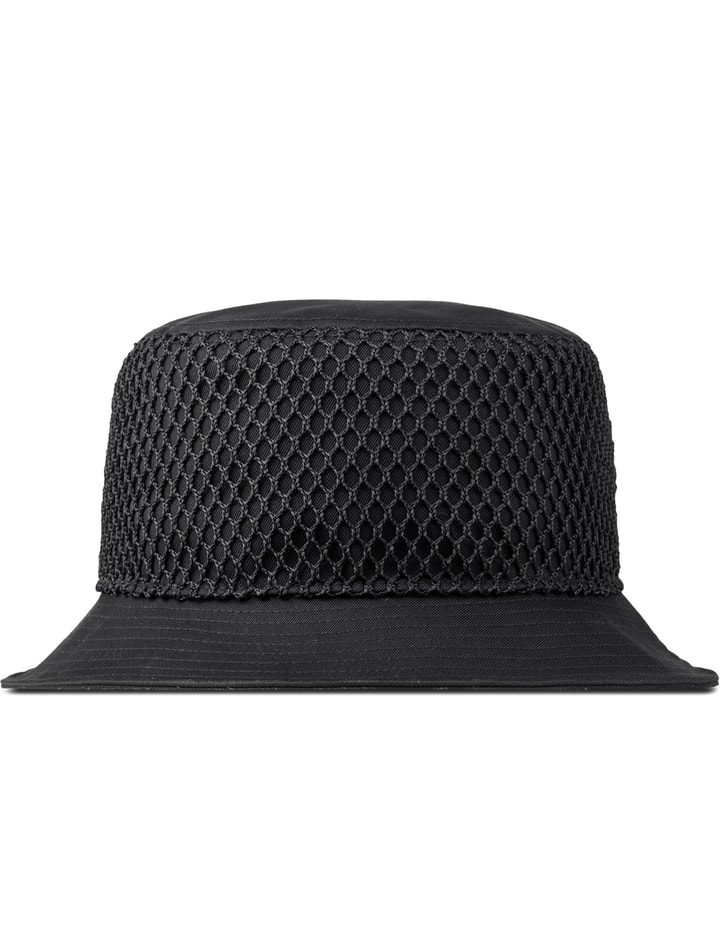 Black Mesh Overlay Bucket Hat Placeholder Image