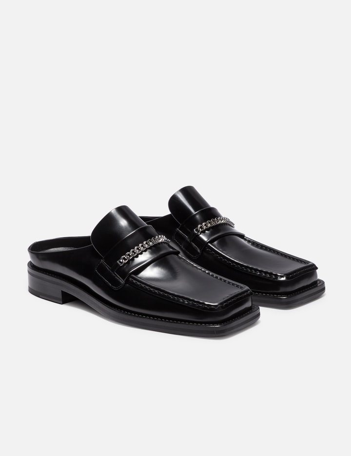 Martine Rose Black Leather Slippers It 40 | 7