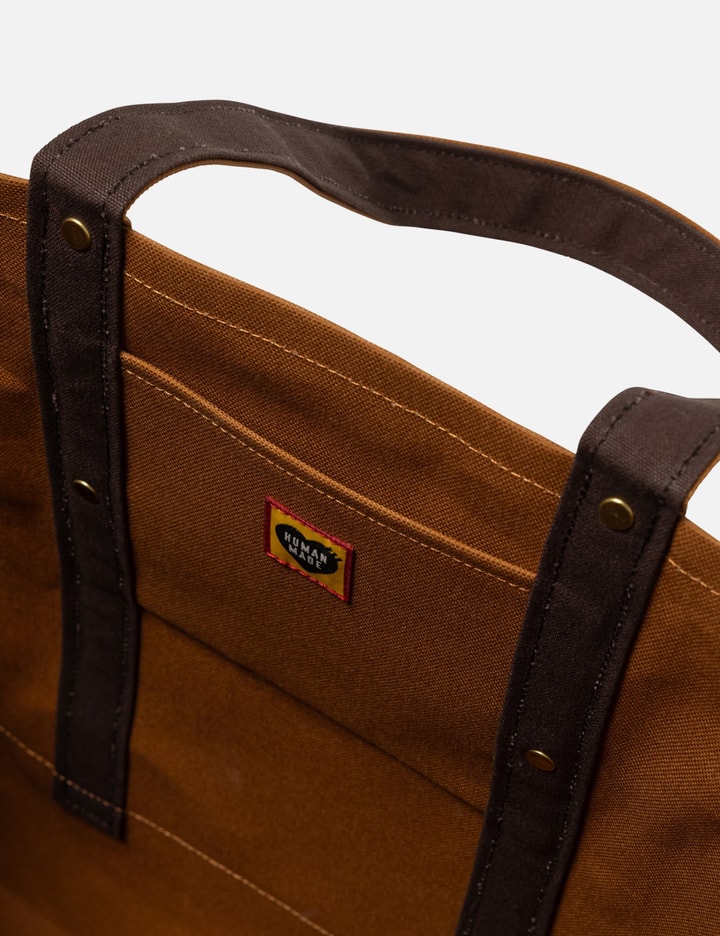 Human Made Large Duck Canvas Tote In Brown