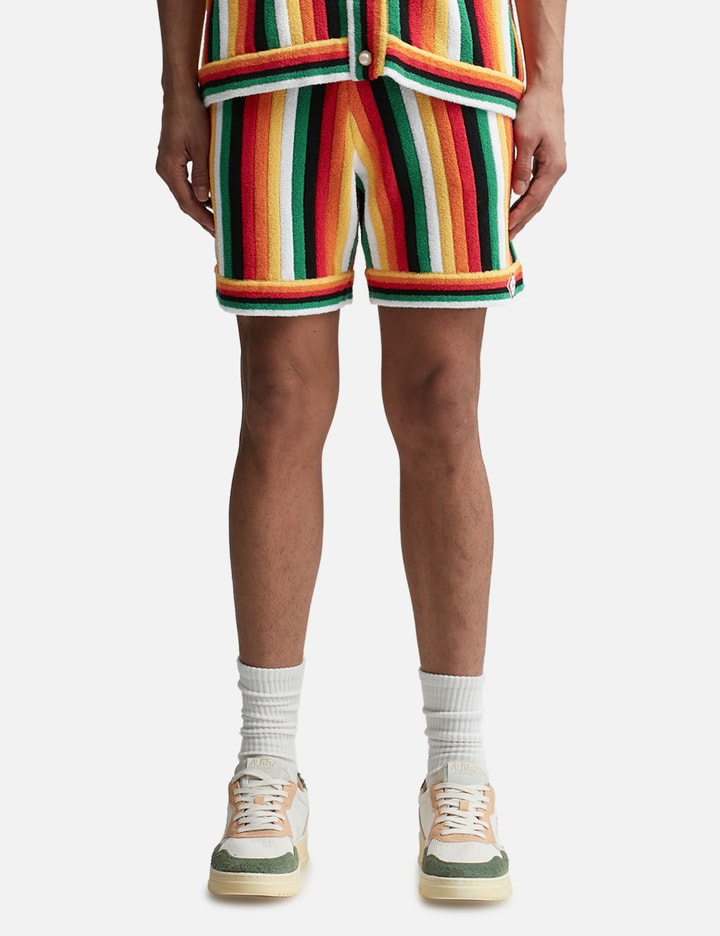 Striped Towelling Shorts Placeholder Image