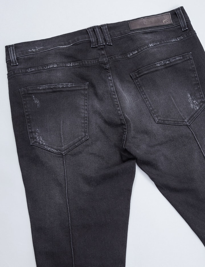 Ripped Biker Denim Jeans Placeholder Image