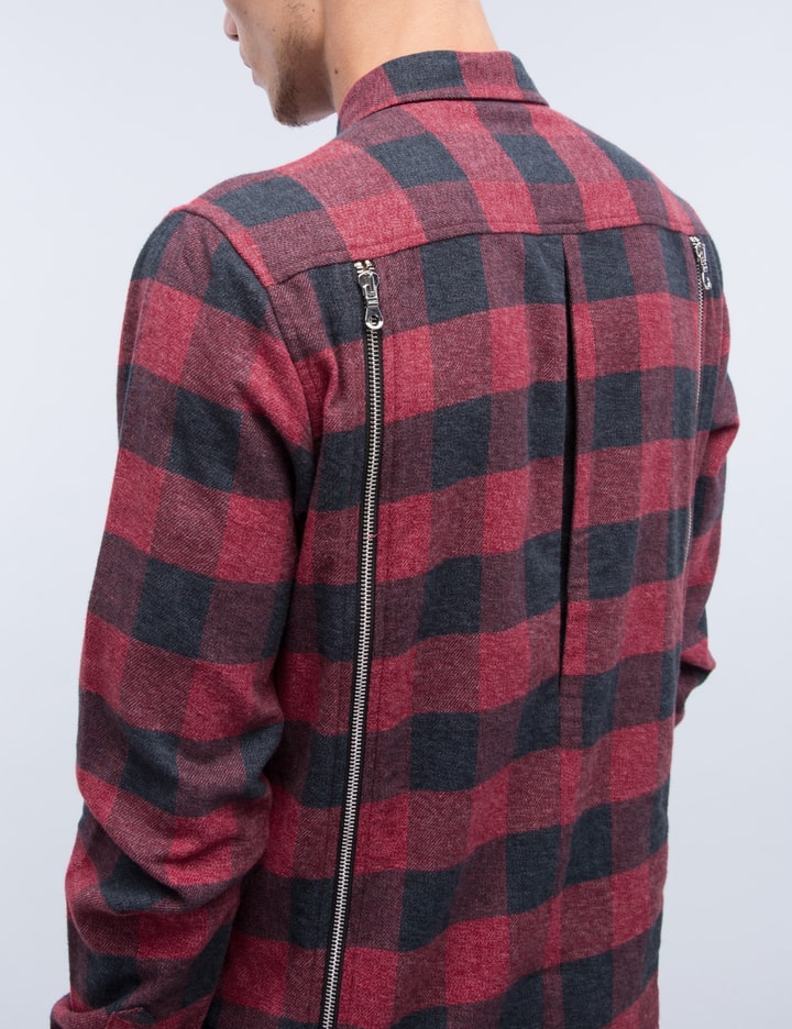 Red Plaid Zipper Shirt Placeholder Image