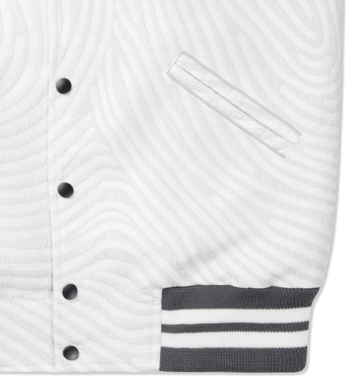 Light Grey Multi Dimensional Fingerprint Classic OC Varsity Jacket Placeholder Image
