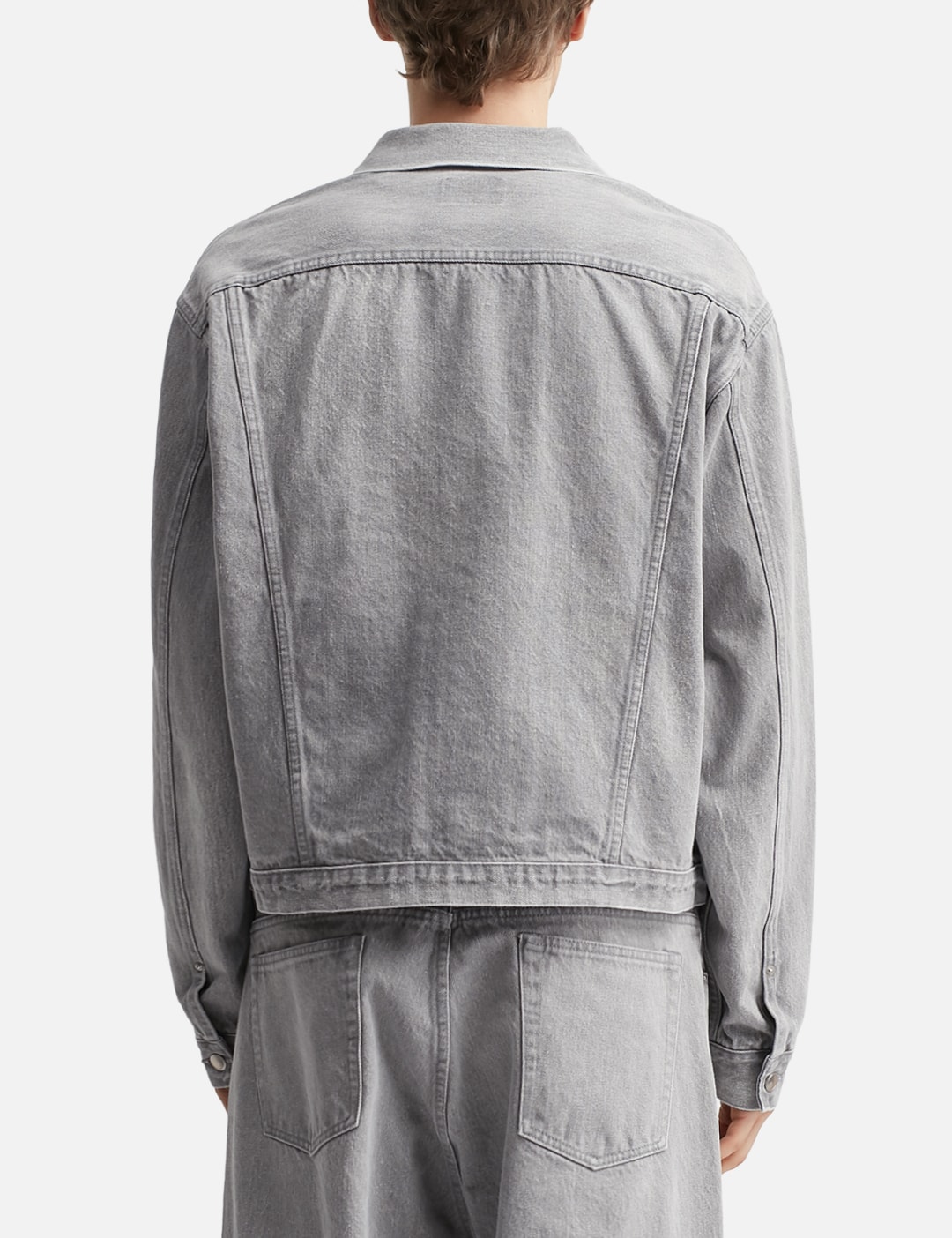 Time Travel Trucker Jacket Gray Denim view 19