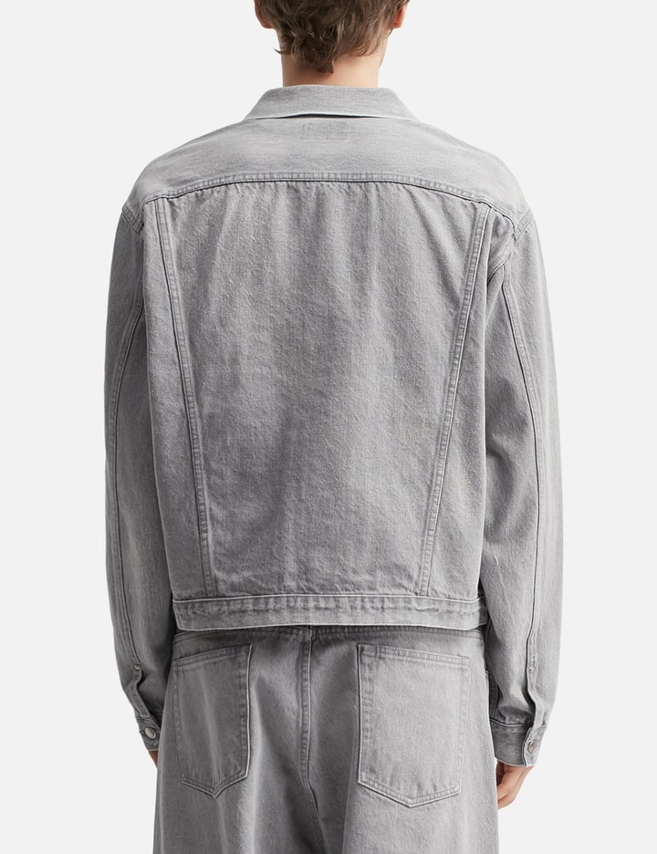 Unlikely Time Travel Trucker Jacket Gray Denim Placeholder Image