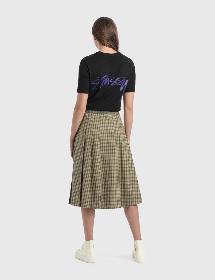 Mix Plaid Pleated Skirt Placeholder Image